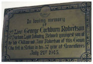 GC Robertson plaque